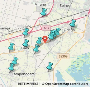 Mappa Via dei Pini, 30034 Mira VE, Italia (3.74357)