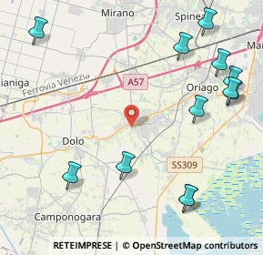 Mappa Via dei Pini, 30034 Mira VE, Italia (5.53083)