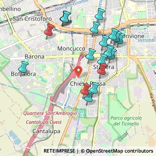 Mappa Via Donna Prassede, 20143 Milano MI, Italia (1.0795)