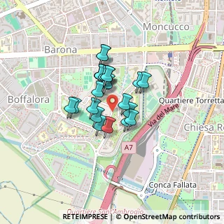 Mappa Via San Vigilio, 20142 Milano MI, Italia (0.26154)