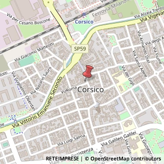 Mappa Via Camillo Benso Cavour, 34, 20094 Corsico, Milano (Lombardia)