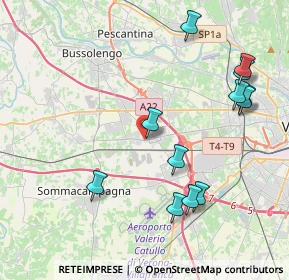Mappa Via Cao del Prà, 37060 Sona VR, Italia (4.49417)