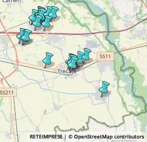 Mappa Via Felice Cavallotti, 28069 Trecate NO, Italia (4.1585)