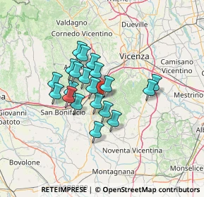 Mappa Via Camillo Benso Conte di Cavour, 36040 Sarego VI, Italia (9.965)