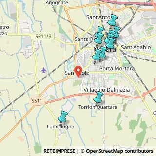 Mappa Via Veneto, 28100 Novara NO, Italia (2.20636)