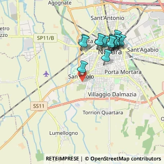 Mappa Via Veneto, 28100 Novara NO, Italia (1.91333)