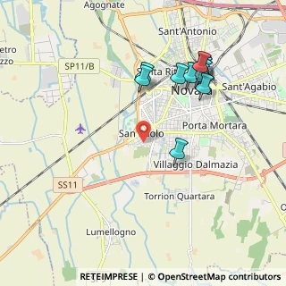 Mappa Via Veneto, 28100 Novara NO, Italia (2.01727)