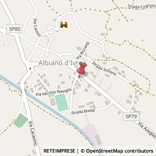 Mappa Strada Breda, 1, 10010 Albiano d'Ivrea, Torino (Piemonte)