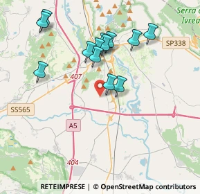 Mappa Cantone Paciotto, 10015 Ivrea TO, Italia (3.67308)