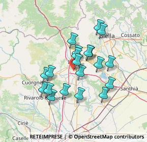 Mappa Cantone Paciotto, 10015 Ivrea TO, Italia (11.7125)