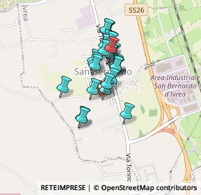 Mappa Cantone Burzio, 10015 Ivrea TO, Italia (0.29643)