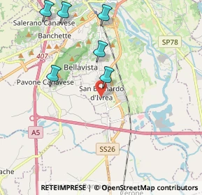 Mappa Cantone Aprato Arbore, 10015 Ivrea TO, Italia (3.02364)