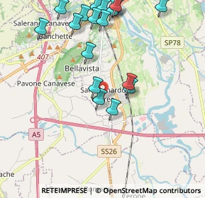 Mappa Cantone Burzio, 10015 Ivrea TO, Italia (2.3)