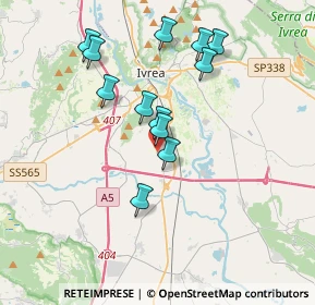 Mappa Cantone Burzio, 10015 Ivrea TO, Italia (3.33333)