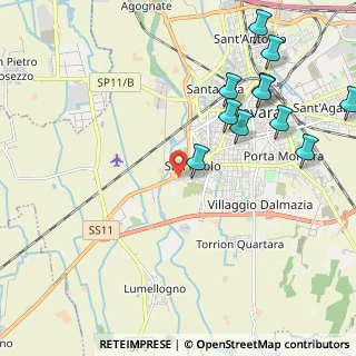 Mappa Strada della Crocetta, 28100 Novara NO, Italia (2.48182)