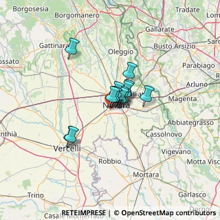 Mappa Strada della Crocetta, 28100 Novara NO, Italia (6.98357)