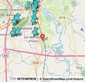 Mappa Via Asti, 10015 Ivrea TO, Italia (2.538)