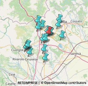 Mappa Via Asti, 10015 Ivrea TO, Italia (9.752)