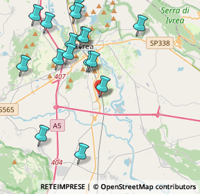 Mappa Via Asti, 10015 Ivrea TO, Italia (4.61938)