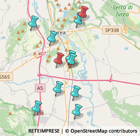 Mappa Via Asti, 10015 Ivrea TO, Italia (3.67909)