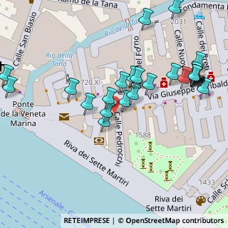 Mappa Calle del Forno, 30100 Venezia VE, Italia (0.06429)
