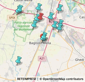 Mappa Viale Italia, 25021 Bagnolo Mella BS, Italia (3.88429)