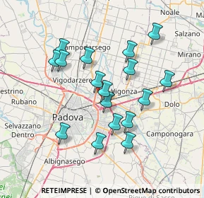 Mappa Via Antonio Ceron, 35129 Padova PD, Italia (6.58294)