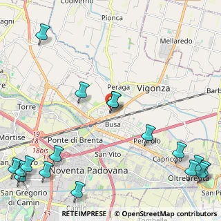 Mappa Via Pio XII civ, 35010 Vigonza PD, Italia (3.33353)