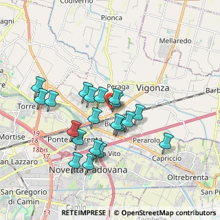 Mappa Via Pio XII civ, 35010 Vigonza PD, Italia (1.6495)