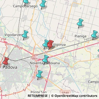 Mappa Via Pio XII civ, 35010 Vigonza PD, Italia (5.55909)