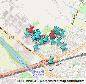 Mappa Via Trevisan, 35010 Vigonza PD, Italia (0.2605)