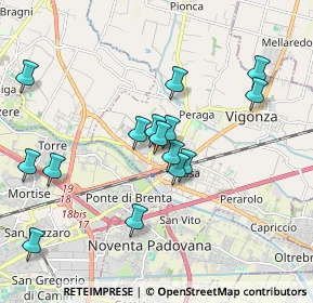 Mappa Via Trevisan, 35010 Vigonza PD, Italia (1.766)