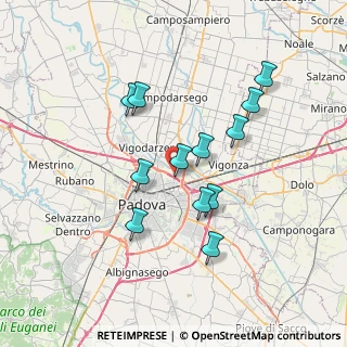 Mappa Via del Bigolo, 35129 Padova PD, Italia (6.34417)