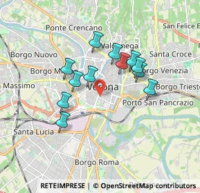 Mappa 37122 Verona VR, Italia (1.45167)