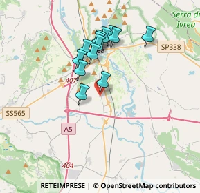 Mappa Via Canton Mussano, 10015 Ivrea TO, Italia (2.99538)
