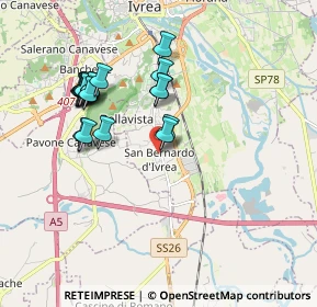 Mappa Via Canton Mussano, 10015 Ivrea TO, Italia (1.7765)