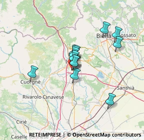 Mappa Via Canton Mussano, 10015 Ivrea TO, Italia (9.55846)
