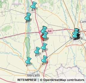 Mappa Via Rolla, 28060 Casalbeltrame NO, Italia (8.8535)