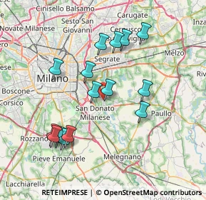 Mappa Via Enrico Toti, 20068 Peschiera Borromeo MI, Italia (7.212)