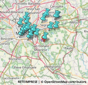 Mappa Via Enrico Toti, 20068 Peschiera Borromeo MI, Italia (6.898)