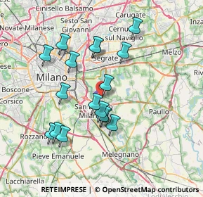 Mappa Via Enrico Toti, 20068 Peschiera Borromeo MI, Italia (6.68824)