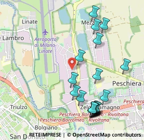 Mappa Via Enrico Toti, 20068 Peschiera Borromeo MI, Italia (1.144)