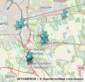 Mappa Via Enrico Toti, 20068 Peschiera Borromeo MI, Italia (3.70545)