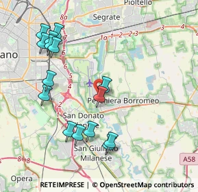 Mappa Via Enrico Toti, 20068 Peschiera Borromeo MI, Italia (4.26933)
