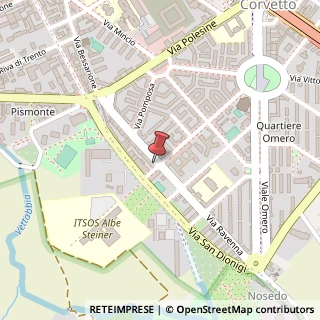 Mappa Via dei Cinquecento, 22, 20139 Milano, Milano (Lombardia)