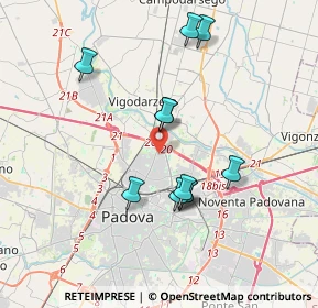 Mappa 35133 Padova PD, Italia (3.34273)