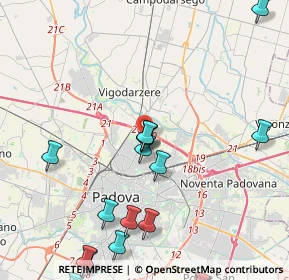 Mappa 35133 Padova PD, Italia (5.69333)