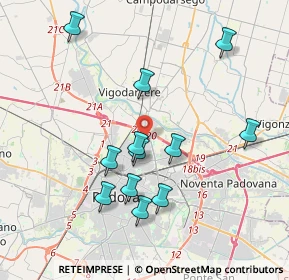 Mappa 35133 Padova PD, Italia (3.74333)