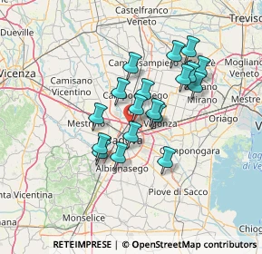 Mappa 35133 Padova PD, Italia (10.86278)