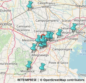 Mappa 35133 Padova PD, Italia (11.76667)